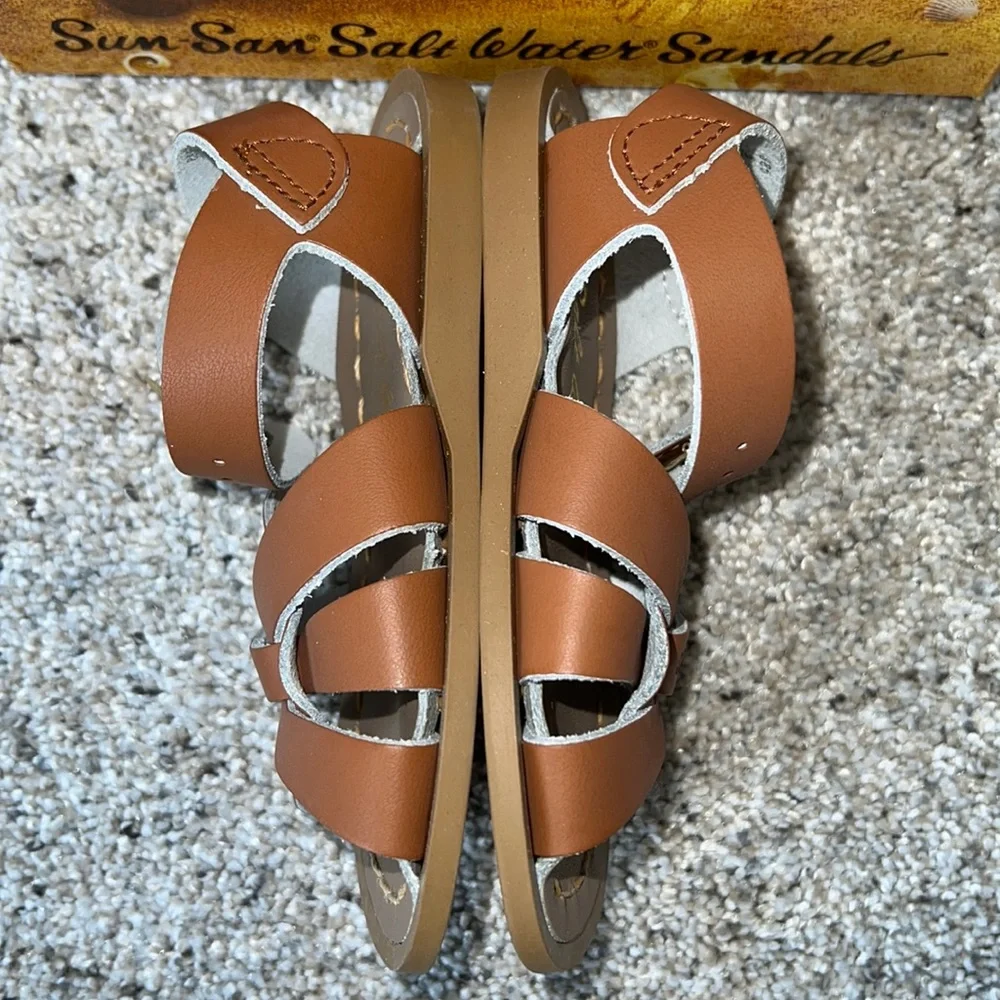 AUTH NIB Salt Water the Original Sandal Toddler Little Kids TAN